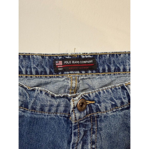 Ralph Lauren Polo Co Jeans Mens 36x30 Blue Wyatt Loose Baggy Fit Y2K - Picture 5 of 9